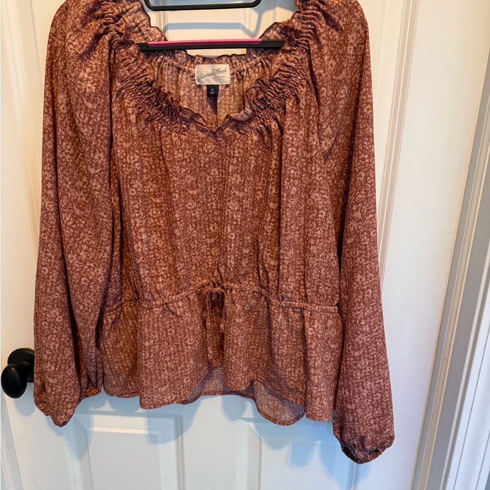 Women's Floral Pink Blouse